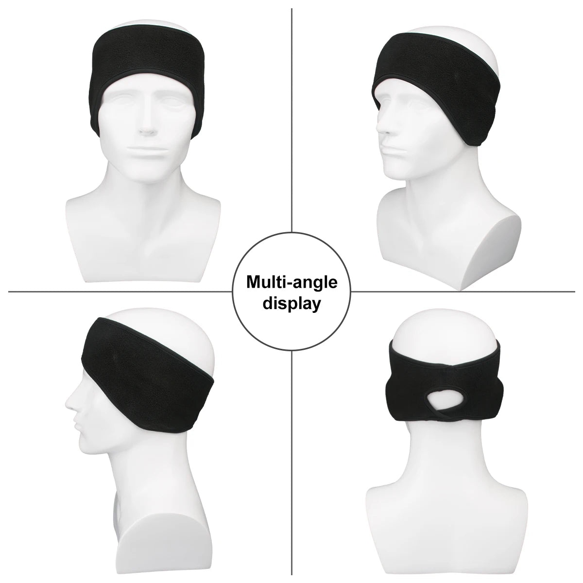 1pc Ponytail Headbands Winter Windproof Ear Warmer Running Headbands Warm Head Wraps Sport Earmuff for Women Outdoor Sports