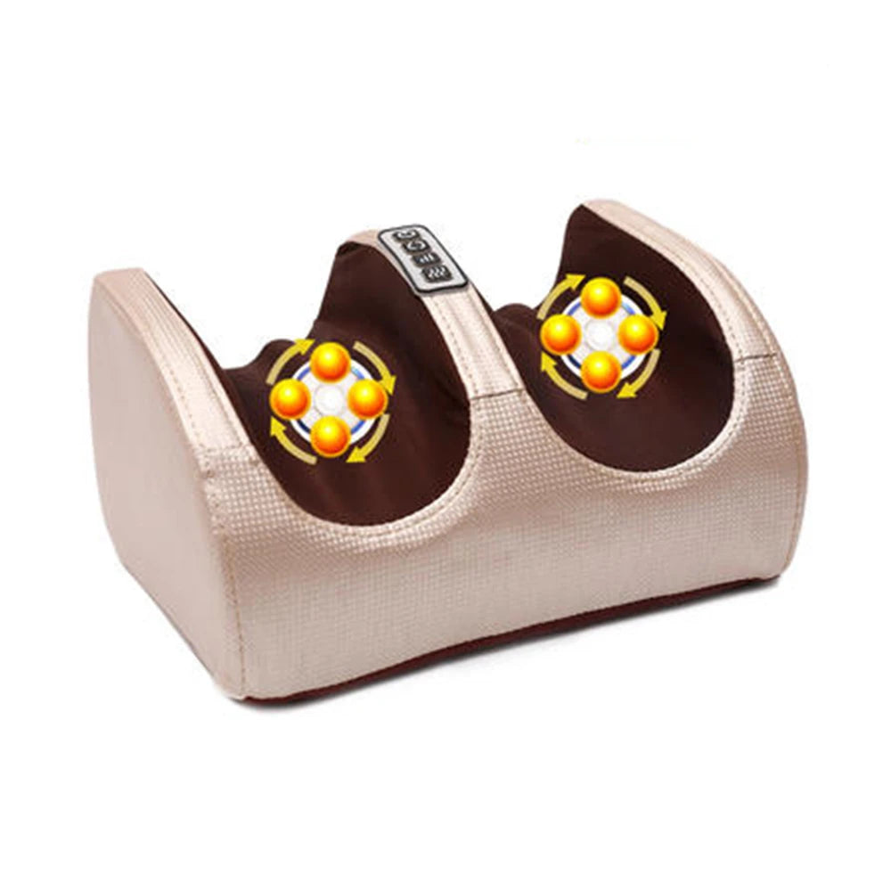 Electric Foot Massage Machine Hot Compress Shiatsu Foot Vibrators Kneading Roller