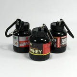 100ML Portable Protein Powder Bottle with Whey Keychain