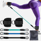 Ankle Strap Resistance Bands Hip Leg Strength Pull Rope Fitness Elastic Training Home