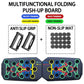 Portable Multifunctional Push-up Board Set With Handles Foldable Fitness Equipment